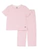 PETIT BATEAU Pyjama lichtroze/wit