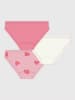 PETIT BATEAU 3er-Set: Slips in Rosa/ Weiß