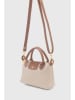 Lucky Bees Schoudertas beige/lichtbruin - (B)24 x (H)16 cm