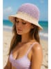 Lucky Bees Sonnenhut in Lila/ Creme