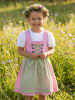 Isartrachten Dirndl in Rosa/ Grün