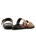 Högl Leren slippers "Greta" lichtbruin