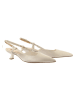 Högl Leder-Slingpumps in Creme