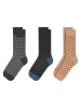 Ted Baker 6er-Set: Socken in Beige/ Anthrazit