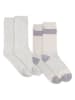 Lemon socks 6-delige set: sokken grijs/paars