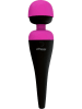 Orion Massagestab "Palm Power Recharge" in Schwarz/ Pink - (L)19,5 cm