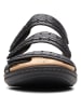 Clarks Leder-Pantoletten "Laurieann Cove" in Schwarz
