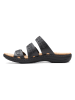 Clarks Leren slippers "Laurieann Cove" zwart