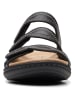 Clarks Leren slippers "Laurieann Ayla" zwart