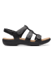 Clarks Leder-Sandalen "Laurieann Vine" in Schwarz