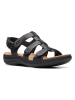 Clarks Leder-Sandalen "Laurieann Vine" in Schwarz