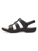 Clarks Leder-Sandalen "Laurieann Vine" in Schwarz