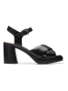 Clarks Leren haksandalen "Ritzy 75 Rae" zwart