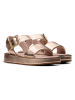 Clarks Leren sandalen "Alda Strap" goudkleurig