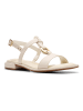 Clarks Leder-Sandalen "Ariany Sling" in Creme