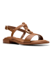 Clarks Leder-Sandalen "Ariany Sling" in Hellbraun