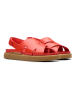 Clarks Leder-Sandalen "Aristella Sun" in Rot