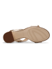 Clarks Leren haksandalen "Ezoria Sling" beige/goudkleurig