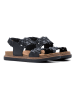 Clarks Leder-Sandalen "Arwell Glide" in Schwarz