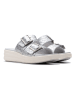 Clarks Pantoletten "Drift Buckle" in Silber