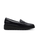 Clarks Leder-Mokassins "Sharon Pace" in Schwarz