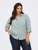 ONLY Carmakoma Blouse lichtblauw