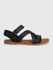 TOMS Leren sandalen zwart