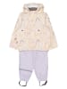 mikk-line 2-delige regenoutfit  beige/paars