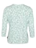 Roadsign Bluse in Mint/ Weiß