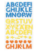 folia PAPER Schuimrubberglittersticker "Letters" meerkleurig - vanaf 5 jaar