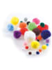 folia PAPER Pompons in Bunt - 100 Stück