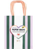folia PAPER Papieren tassen "M Stripes Glow Up" - vanaf 6 jaar