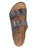Birkenstock Leren slippers "Arizona" bruin - wijdte N