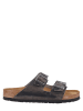 Birkenstock Leren slippers "Arizona" bruin - wijdte N