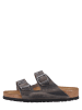 Birkenstock Leren slippers "Arizona" bruin - wijdte N