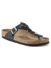 Birkenstock Leren teenslippers "Gizeh" zwart - wijdte N
