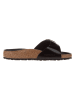 Birkenstock Leren slippers "Madrid" zwart