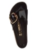 Birkenstock Skórzane klapki "Madrid" w kolorze czarnym