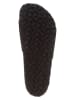 Birkenstock Leren slippers "Madrid" zwart