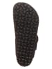 Birkenstock Leren teenslippers "Gizeh Big Buckle" zwart