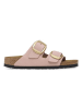 Birkenstock Leren slippers "Arizona" lichtroze