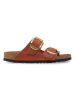 Birkenstock Leder-Pantoletten "Arizona Big Buckle" in Orange