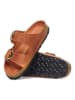 Birkenstock Leder-Pantoletten "Arizona Big Buckle" in Orange