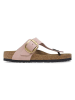 Birkenstock Leren teenslippers "Gizeh" lichtroze
