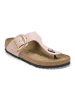 Birkenstock Leren teenslippers "Gizeh" lichtroze