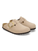 Birkenstock Leren clogs "Boston" beige