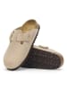 Birkenstock Leder-Clogs "Boston" in Beige
