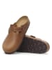 Birkenstock Leren clogs "Boston" lichtbruin