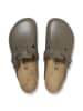 Birkenstock Leder-Clogs "Boston" in Anthrazit