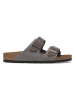 Birkenstock Leren slippers "Arizona" antraciet